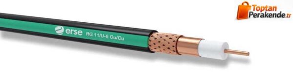 Erse RG11 U6 Cu/Cu Anten Kablosu